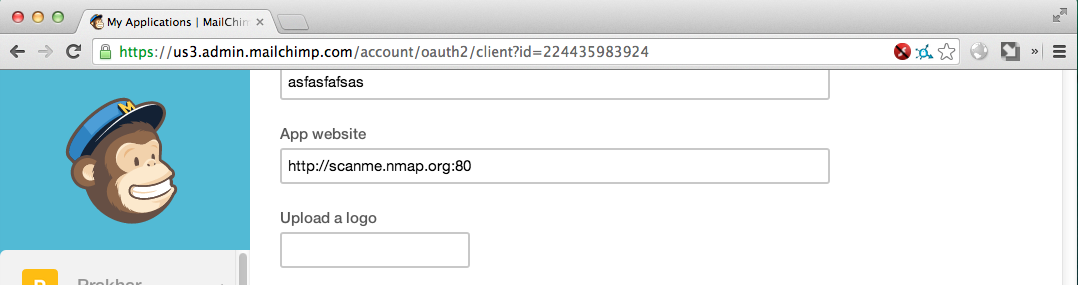 SSRF/XSPA in MailChimp